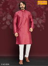 Maroon Outluk Vol 6 Traditional Wear Silk Regal Style Long Kurta Pajama 6006